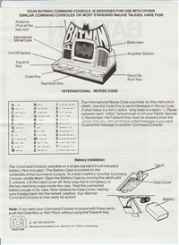 BATMAN COMMAND CONSOLE   (Mego, 1977) 