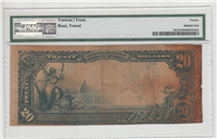 (Fr-652)  1902 $20 National Bank Currency  (Vernon/Treat, BLUE SEAL, no date back)