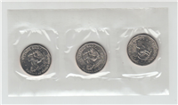 1980 Susan B. Anthony Dollar Souvenir Set (3 coins)