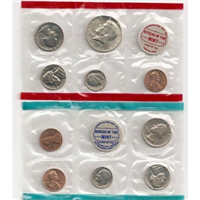 1969 Uncirculated Set (white envelope 10 Coins )