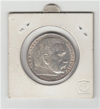 GERMANY 1939 5 Reichsmark Paul von Hindenburg Commemorative Coin 1847-1934