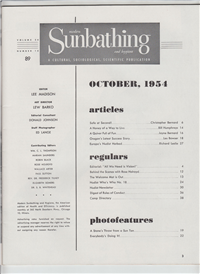 MODERN SUNBATHING AND HYGIENE  Vol. 24 #10    (, October, 1954) 
