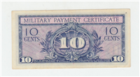 1961 10 cent Military Payment Certificate (Series 591)