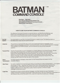 BATMAN COMMAND CONSOLE   (Mego, 1977) 